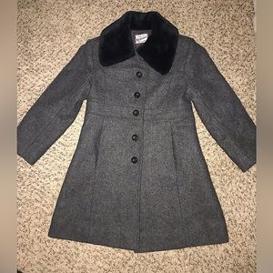Rothschild Girls Size 8 100% Wool Coat Button Up